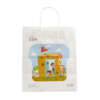 Printed CMYK kraft gift paper bag for branded paper packaging