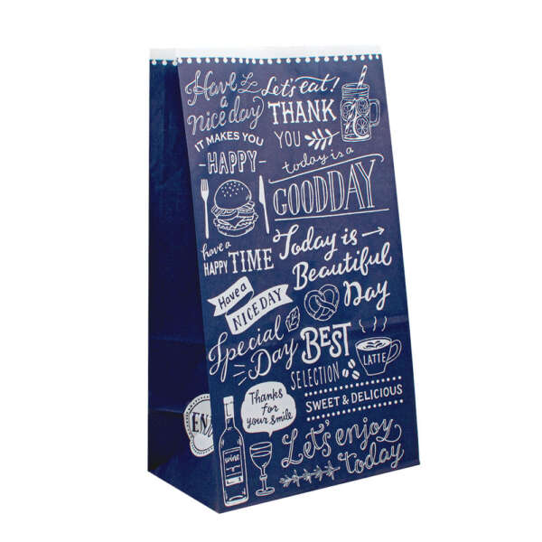 biodegradable greaseproof kraft SOS tin tie takeaway bag view 3