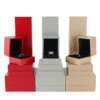 luxury touch cardboard flip cover jewelry box for bracelet ring - front view