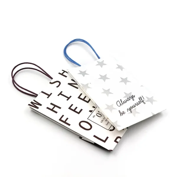 kraft paper kraft stand up pouch gift paper bag with logo printing detail