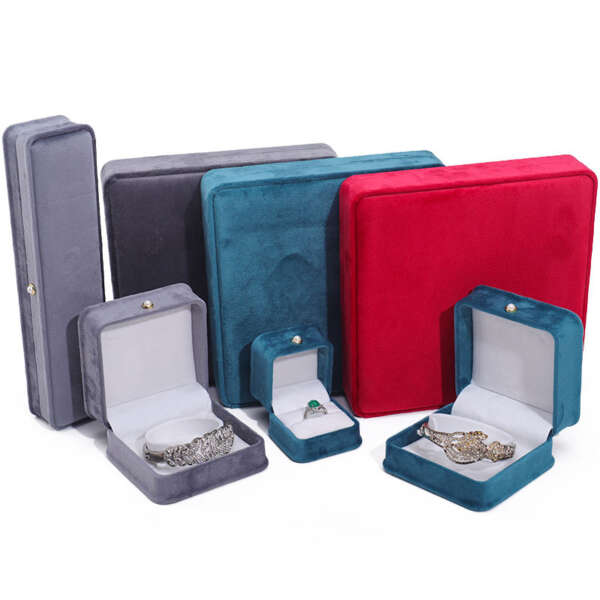 pearl buckle jewelry storage box for bracelet necklace ring earrings - retail display