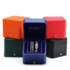 square double layer travel watch box for men and women watch storage - front view