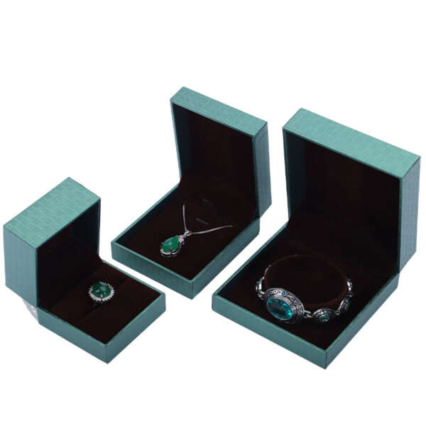 paper jewelry packaging box for pendant bracelet necklace ring - retail display