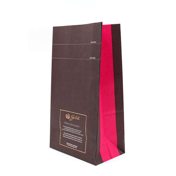 brown kraft food delivery paper bag production sample with export carton support