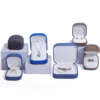microfiber transparent jewelry gift storage box for pendant necklace ring earrings - retail display