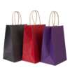 art paper or kraft paper colorful handle paper gift bag with logo printing detail