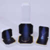 white plastic LED jewelry gift box for bracelet earrings pendant necklace ring - detail view