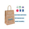 premium rope handle kraft paper bag for small gift packaging front view