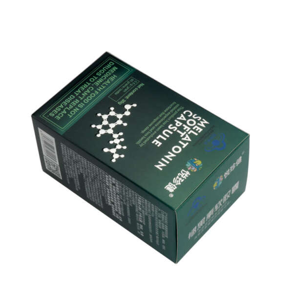 custom design health product paper card box packaging - open display view