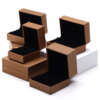 Luxury pendant ring box with textured paper finish