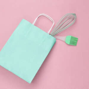 multi size recyclable kraft shopping paper bag with custom logo view 2