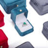 pearl buckle jewelry storage box for bracelet necklace ring earrings - front view