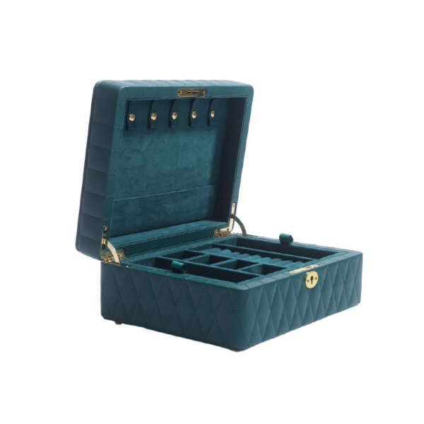 portable PU leather jewelry packing box for earrings and studs view 5