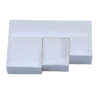 white paper jewelry gift box with filled leather insert view 6