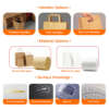 white brown kraft twisted handle shopping carrier paper bag retail display view