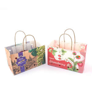 printed fruit paper bag for apples grapes produce packaging view 1