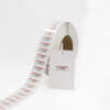 Piggyback sticker label roll for retail hangtag pricing