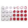 Irreversible color change labels