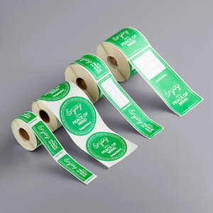 Restaurant security seal sticker for takeaway containers
