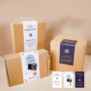 Waterproof packaging seal labels