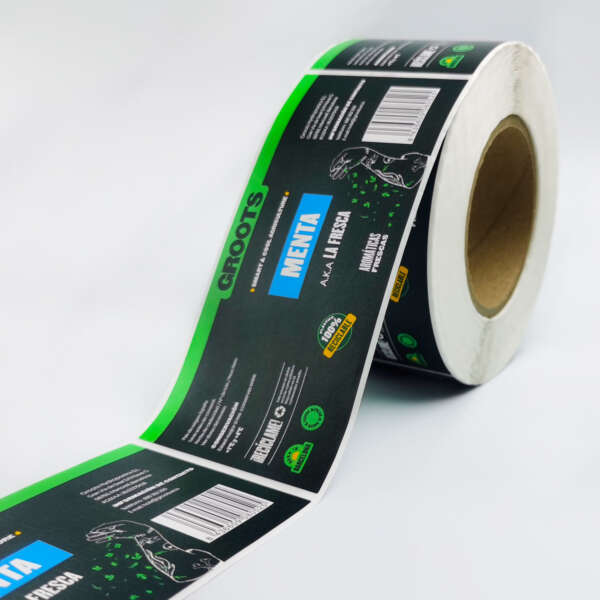 Custom roll labels for food jars and cans