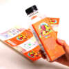 Clear etiquette sticker for drink packaging