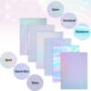 A4 rainbow holographic overlay sheet
