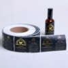 Custom waterproof label stickers on roll for food and cosmetics