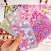 Custom vinyl sticker sheet samples