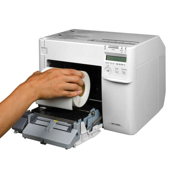 Matte Epson C7500 printable label with full color print