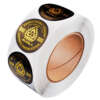 Rainbow reflective foil labels for packaging