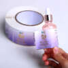 Self adhesive logo bottle stickers
