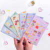 Custom printed adhesive sticker sheet with die cuts
