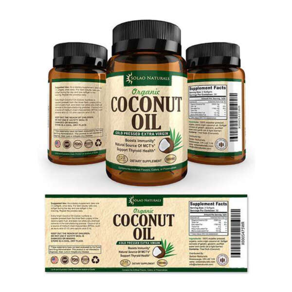 Printed flavoring oils bottle label for premium packaging