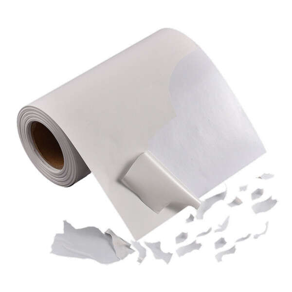 Holographic destructible eggshell sticker paper roll