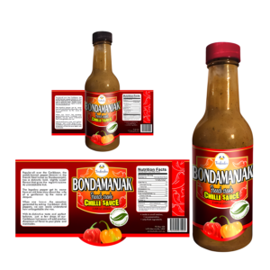 Waterproof BOPP chilli bottle labels with glassy finish