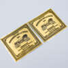 Self adhesive aluminum label with embossed logo for wine bottle