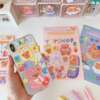 Adhesive vinyl sticker sheet for kids products
