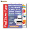 Waterproof PP synthetic sticker sheets