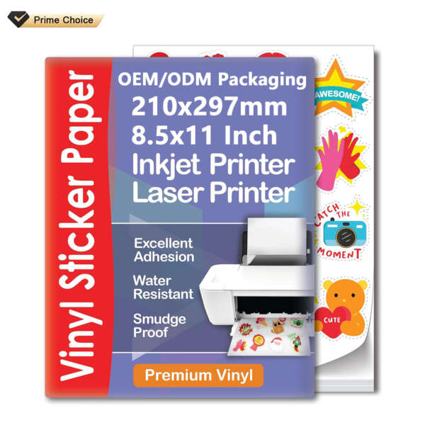 Waterproof PP synthetic sticker sheets
