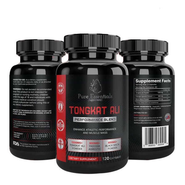 Custom supplement bottle sticker with printed logo