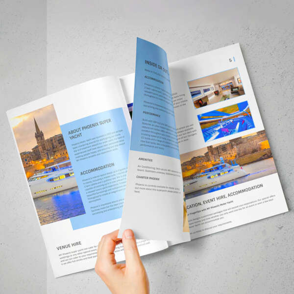 Eco friendly printed catalogue brochure with cover
