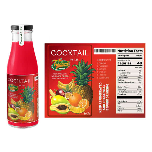 Energy drink logo sticker label for beverage packaging
