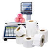 Weighing scale food label rolls