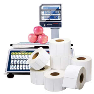 Weighing scale food label rolls
