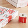 Restaurant takeaway packaging labels with tamper proof design