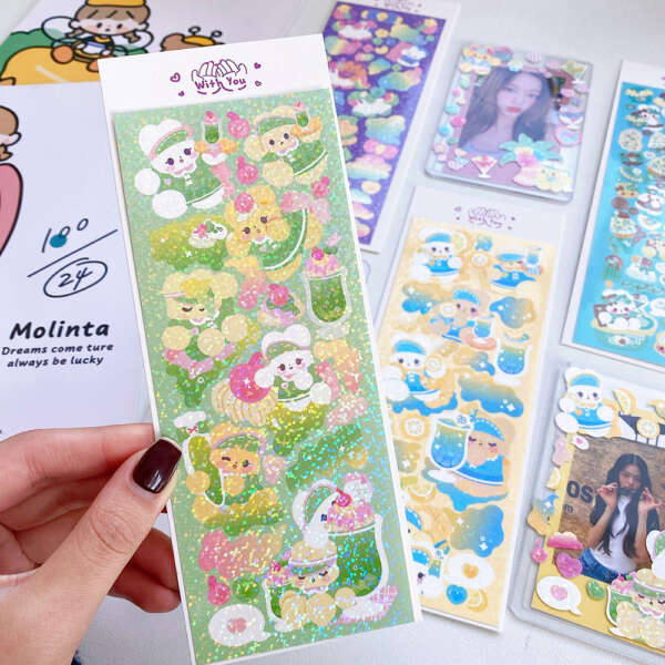 Self adhesive custom sticker sheets