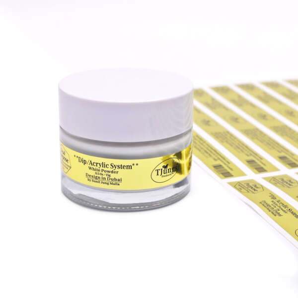 Waterproof beauty bottle labels