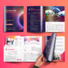 Professional paper booklet printing with colorful pages