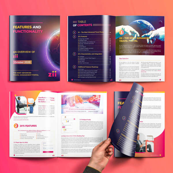 Professional paper booklet printing with colorful pages